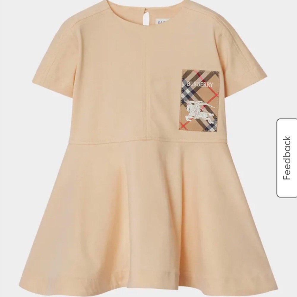 Burberry Girl's Riley EKD Logo-Print Dress